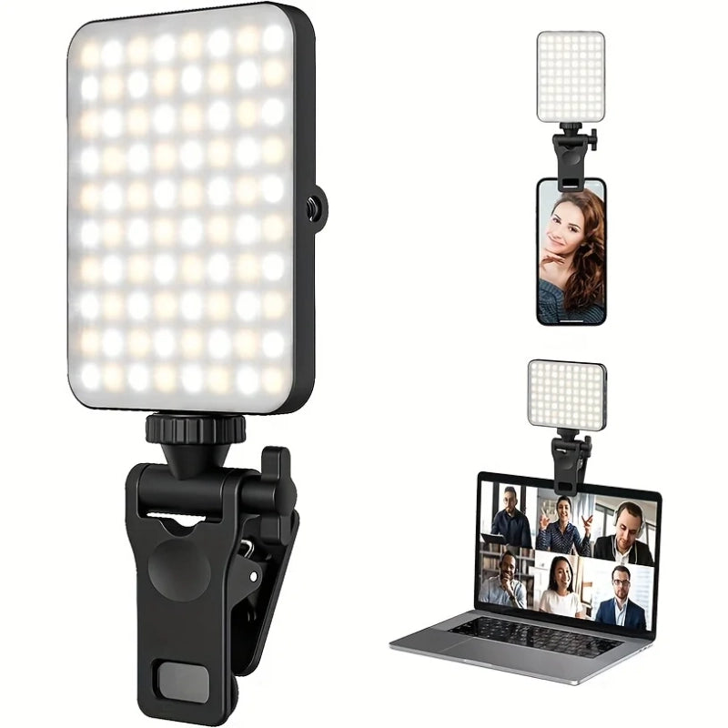 Rechargeable Magnetic Clip-On Selfie Light