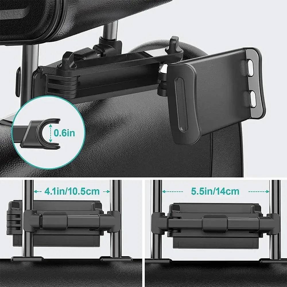 360° Rotating Car Headrest Tablet Mount