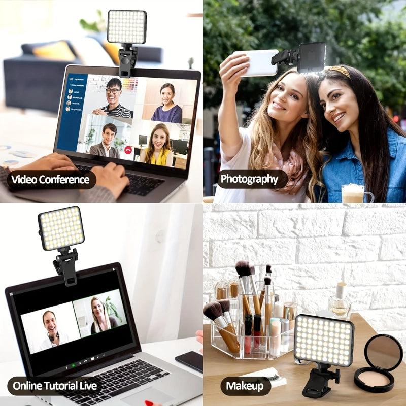 Rechargeable Magnetic Clip-On Selfie Light