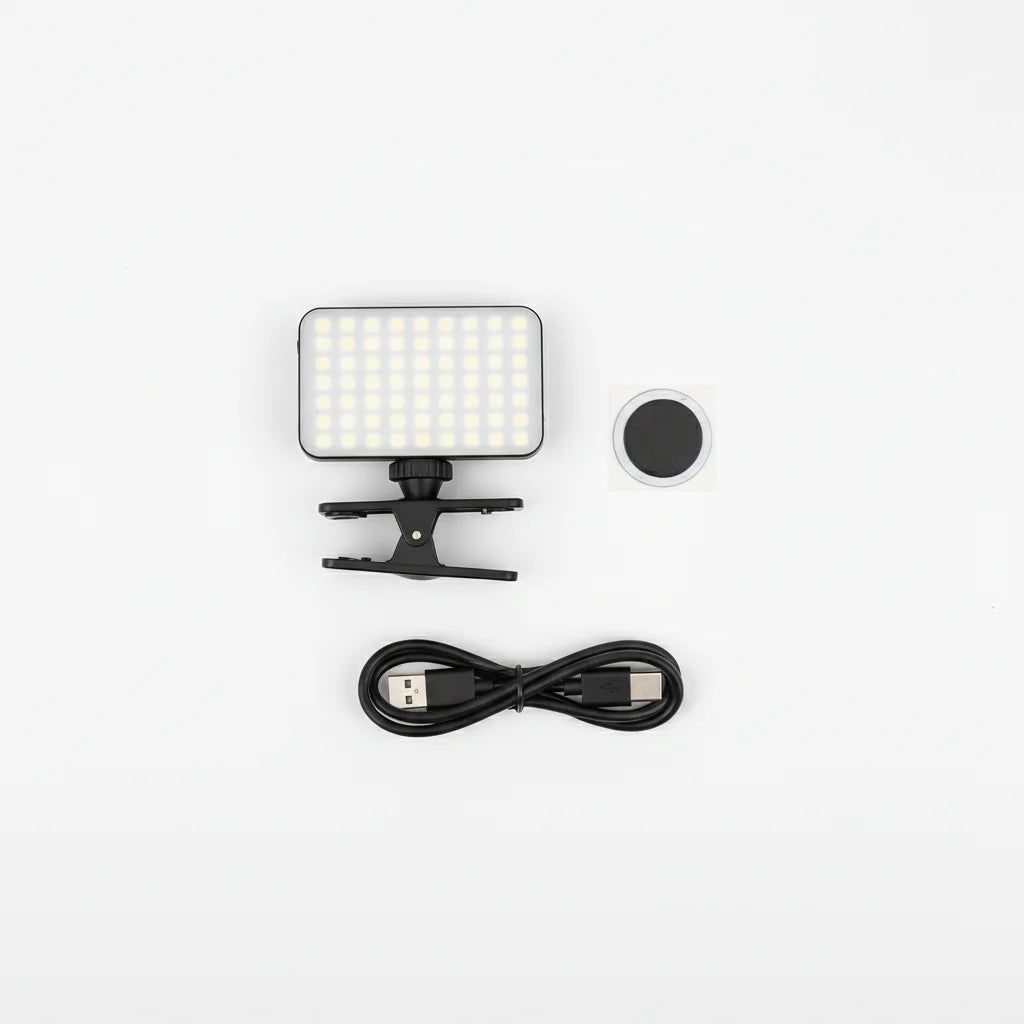 Rechargeable Magnetic Clip-On Selfie Light